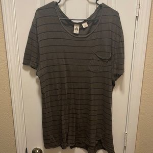 Distressed urban outfitters striped tshirt